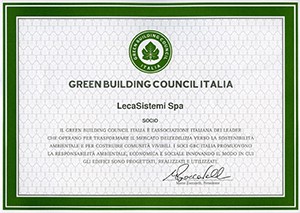 Attestato LecaSistemi GBC